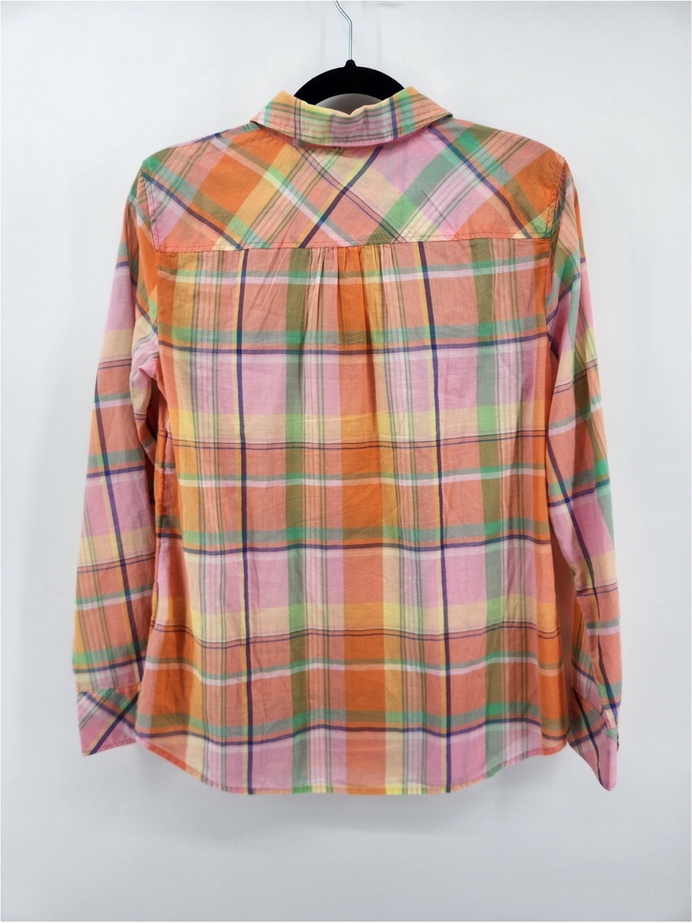 Talbots Womens Button Down Shirt Multicolor Plaid Long Sleeve Casual Top - Picture 2 of 6